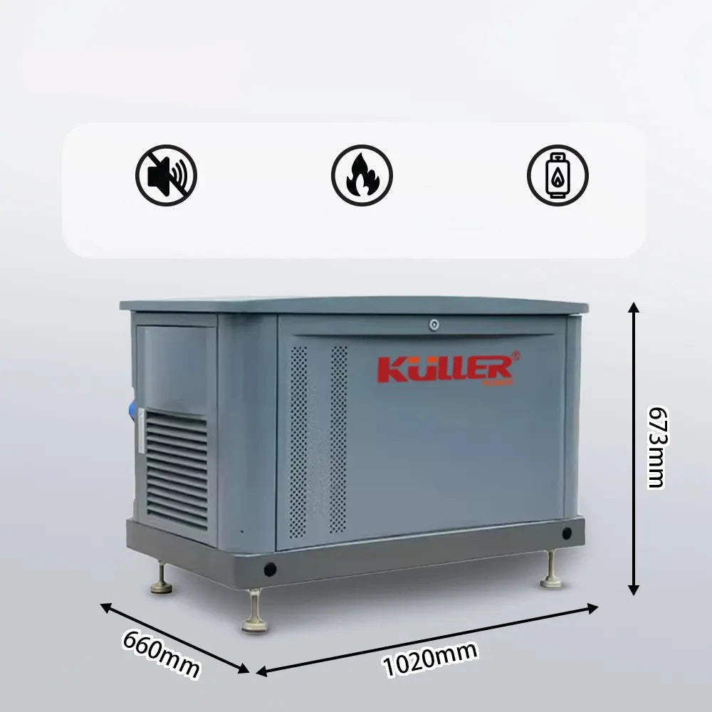 PD6REG-EB 6000W Emergency Power Backup | Sustainable Low Emission | Air Cooled | Natural Gas Generator For Whole House