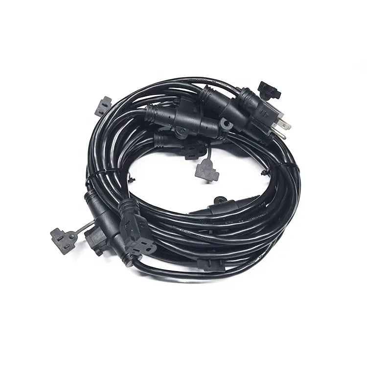 LS2125059 50-Foot Power Cord | Outdoor Heavy Duty 220v | 5 Multiple Outlets Extension Cords