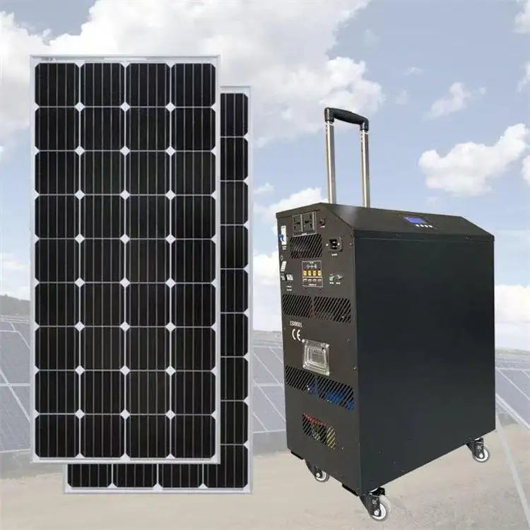 PYSUN 5000W Portable Solar Power System 12V | All In One Solar System With Panels & Battery