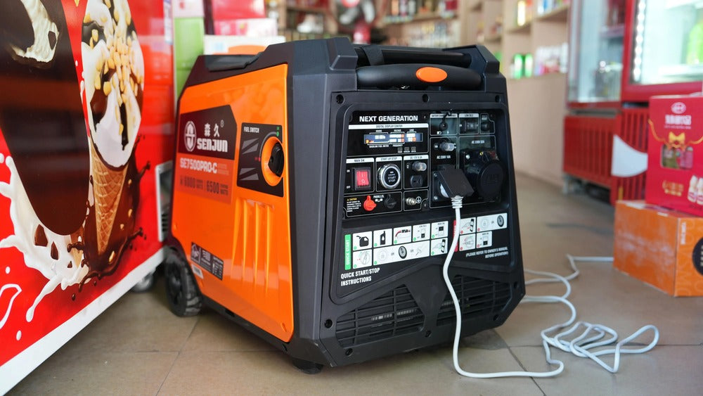 SE7500PRO-C 6000W Portable Generator | Dual Fuel | Gasoline | Silent Inverter